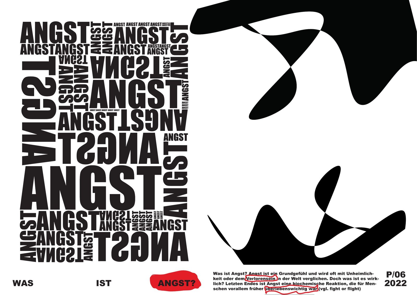 WAS IST ANGST? — typography spread