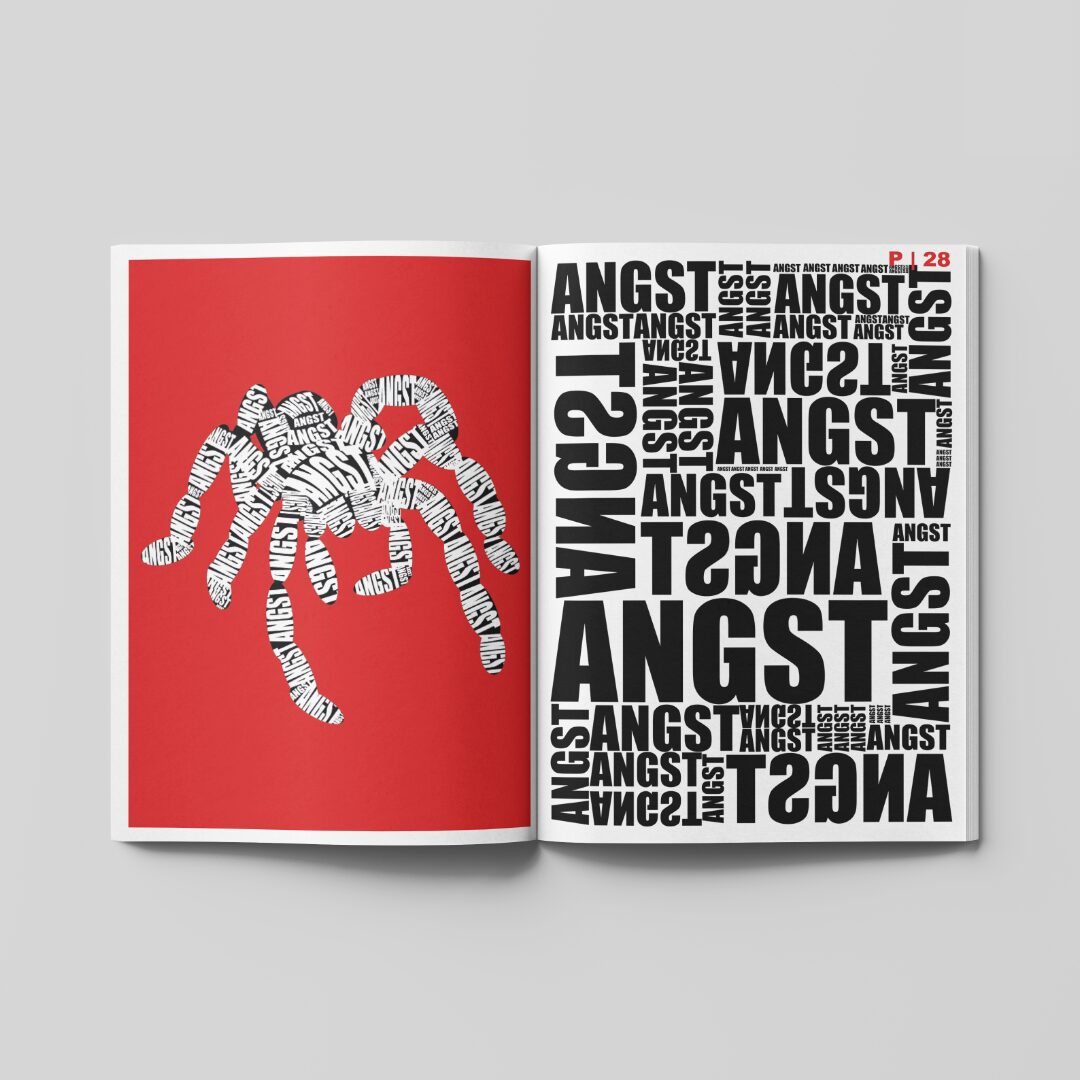 ANGST typography spread